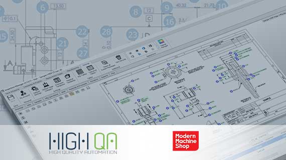 High QA Partner MapInspection Manager one-click ballooning and GD&T extraction for quality inspection