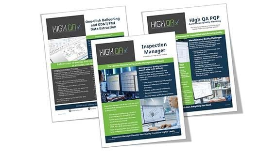 High QA Brochures and Datasheets for the ultimate Manufacturing Quality Management Software (QMS) solution for the manufacturing industry