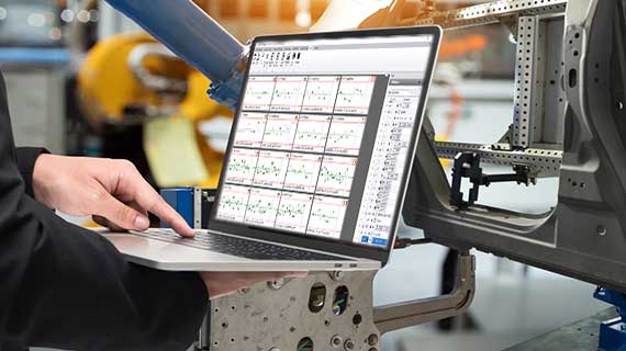 High QA real-time shop floor SPC (Statistical Process Control) uses your collected data to provide actionable information about process performance, enables consistent parts and produces higher quality products.