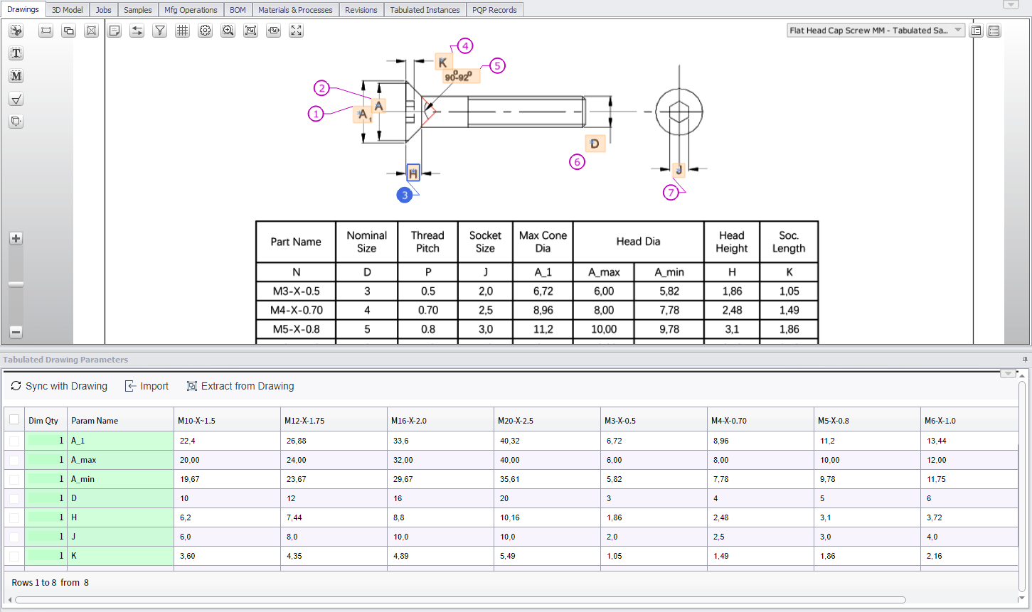 High QA ballooning software makes ballooning tabulated drawings easy