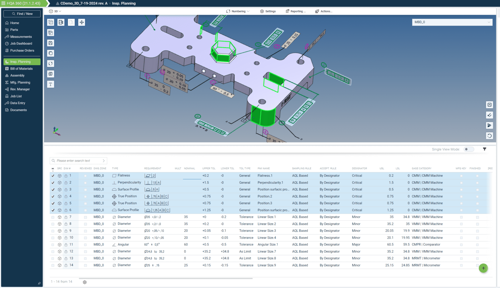 Im/ Hqa 360 Highres 3D Simplify and automate manufacturing quality processes with High QA software