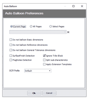 Auto-Balloon-Preferences Simplify and automate manufacturing quality processes with High QA software