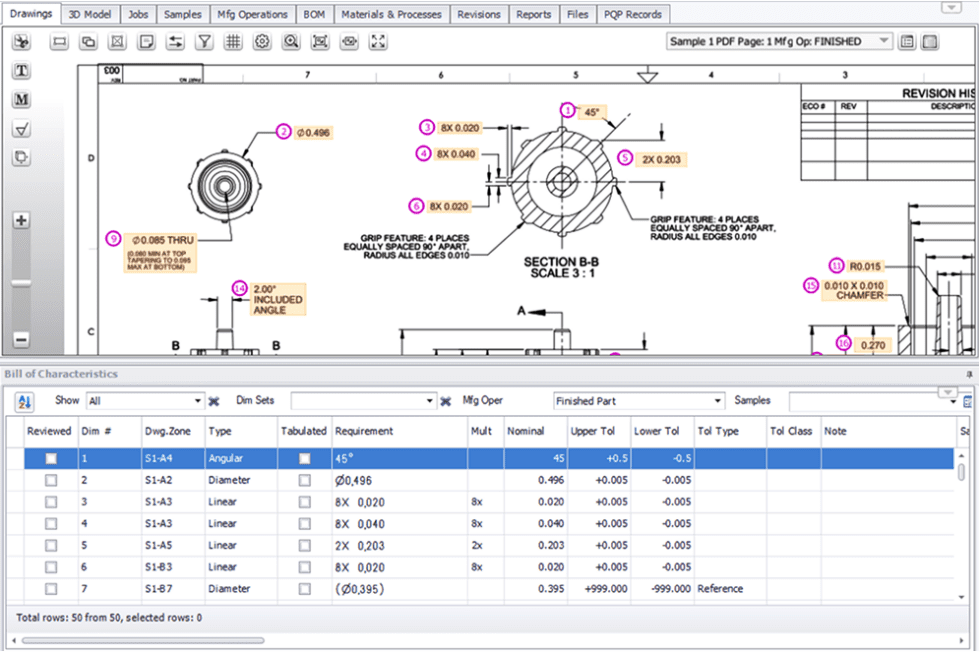 Automatic 2D & 3D Ballooning: Streamline Your Inspection Planning | High QA