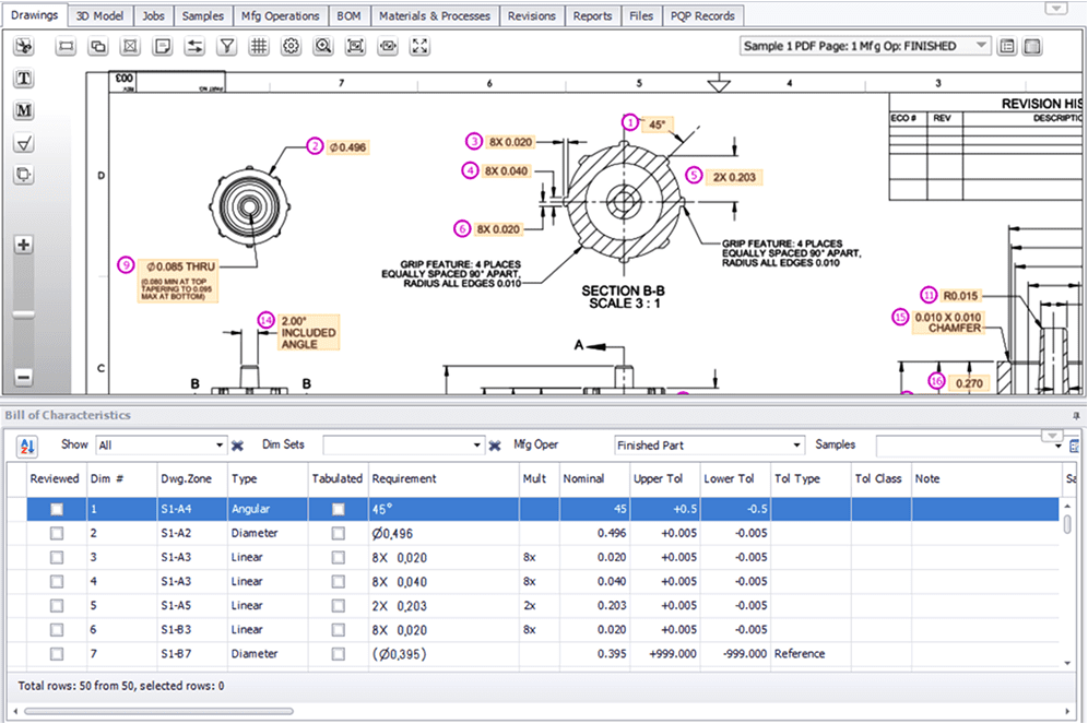 Auto-Ballooning-2D-Drawings Simplify and automate manufacturing quality processes with High QA software