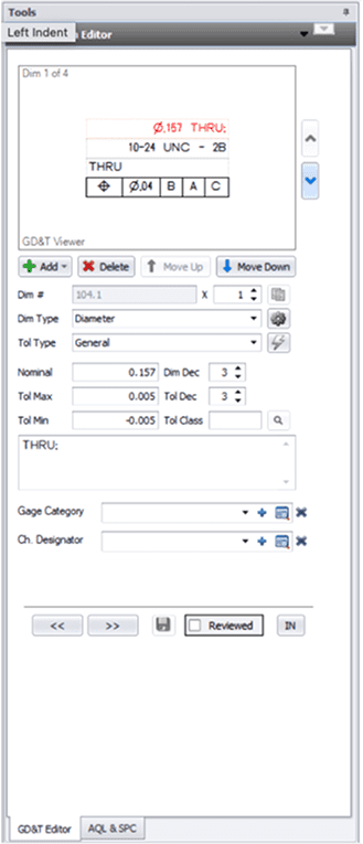 Gd&Amp;T Editor Interface GD&T Editor Interface