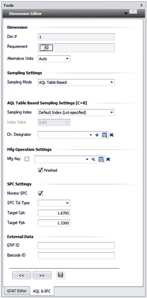 Aql-Sampling-Key-Benefits GD&T Editor Interface