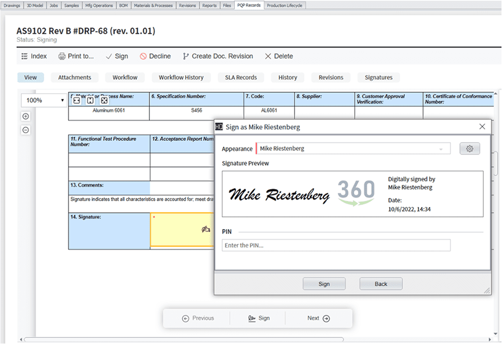 Image 9-2 Simplify and automate manufacturing quality processes with High QA software